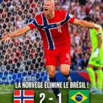 Coupe du Monde 2026 : le Brésil éliminé par la Norvège, doublé d’Haaland malgré un but de Neymar